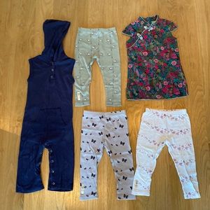 18-24-month old clothes! 4 LovedBaby Organics and one Chou-Chou-Chuc Qipao